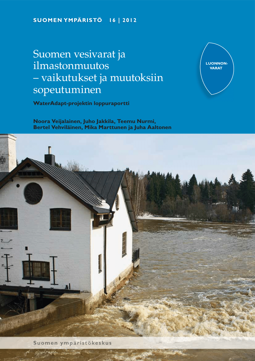 PDF) Suomen vesivarat ja ilmastonmuutos – vaikutukset ja muutoksiin  sopeutuminen