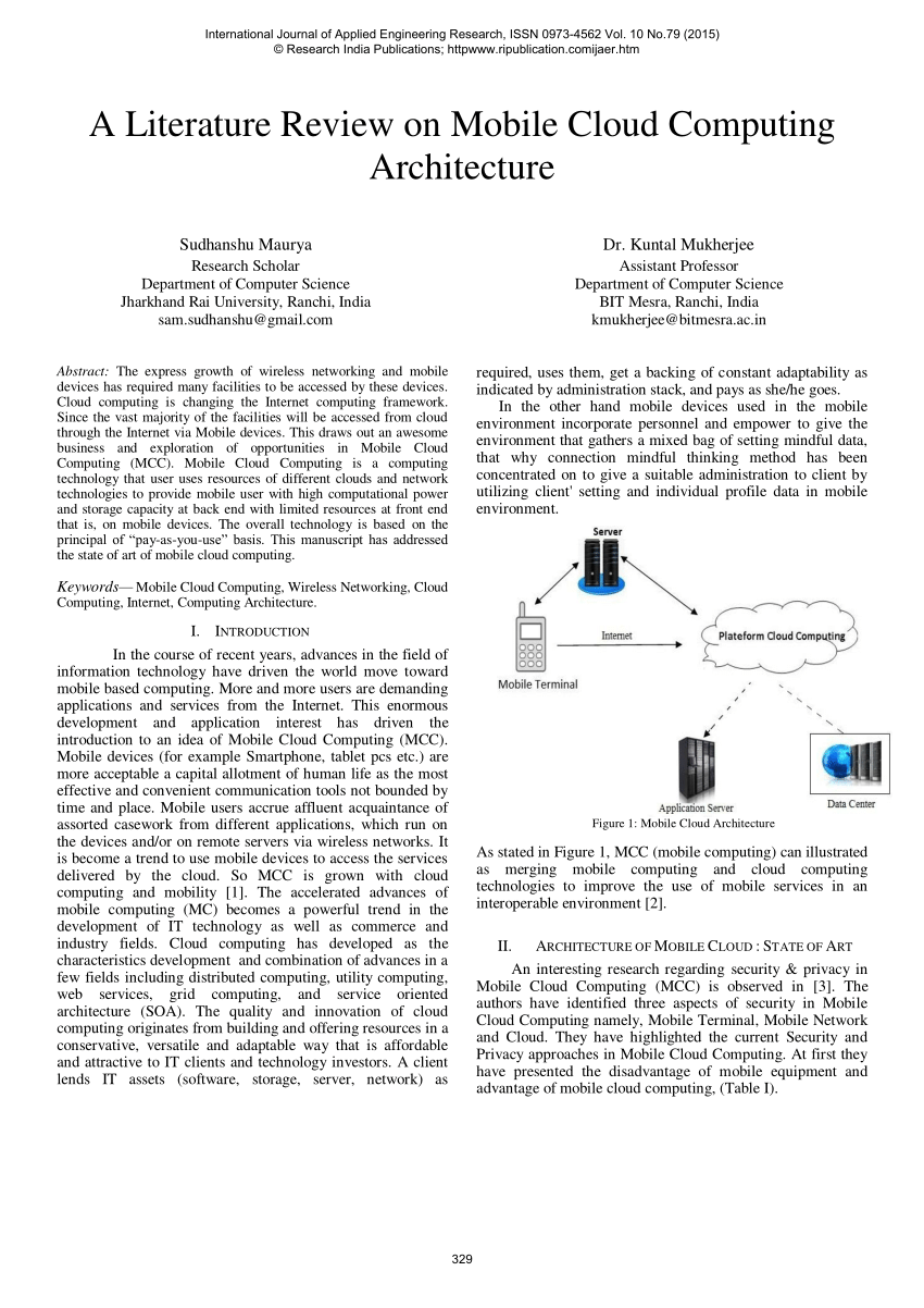 Research paper in computer