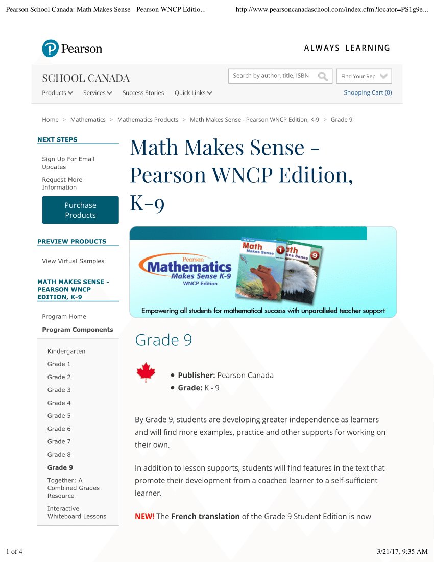 (PDF) Math Makes Sense 9 Student Text WNCP Edition