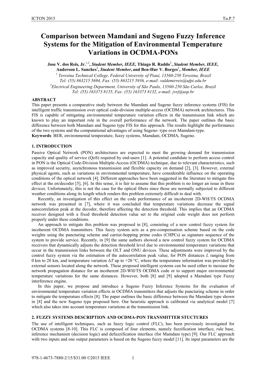 PDF) Mamdani-type inference in fuzzy signature based rule bases