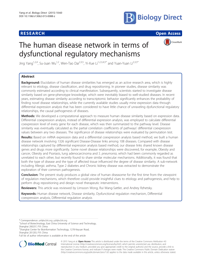 human disease network research paper