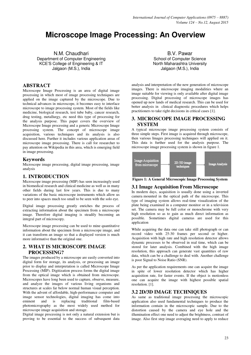 Microscopy Research and Technique, Microscopy Journal