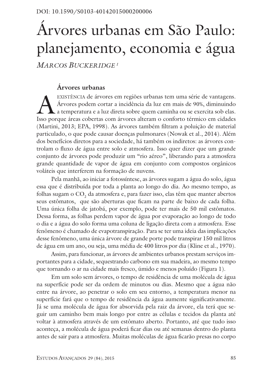 PDF) A Árvore no Espaço Urbano