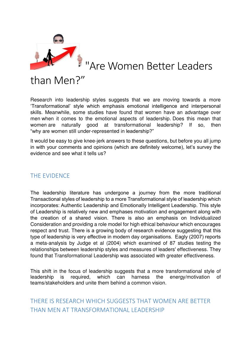 female leaders essay