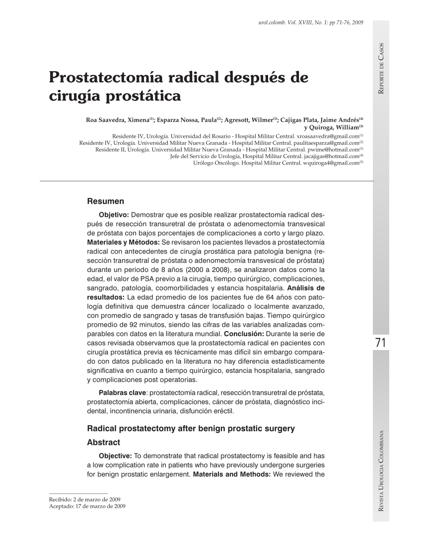 prostatectomía radical pdf)