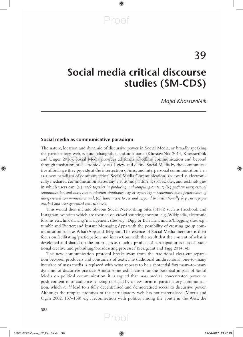 Critical Analysis Social Media
