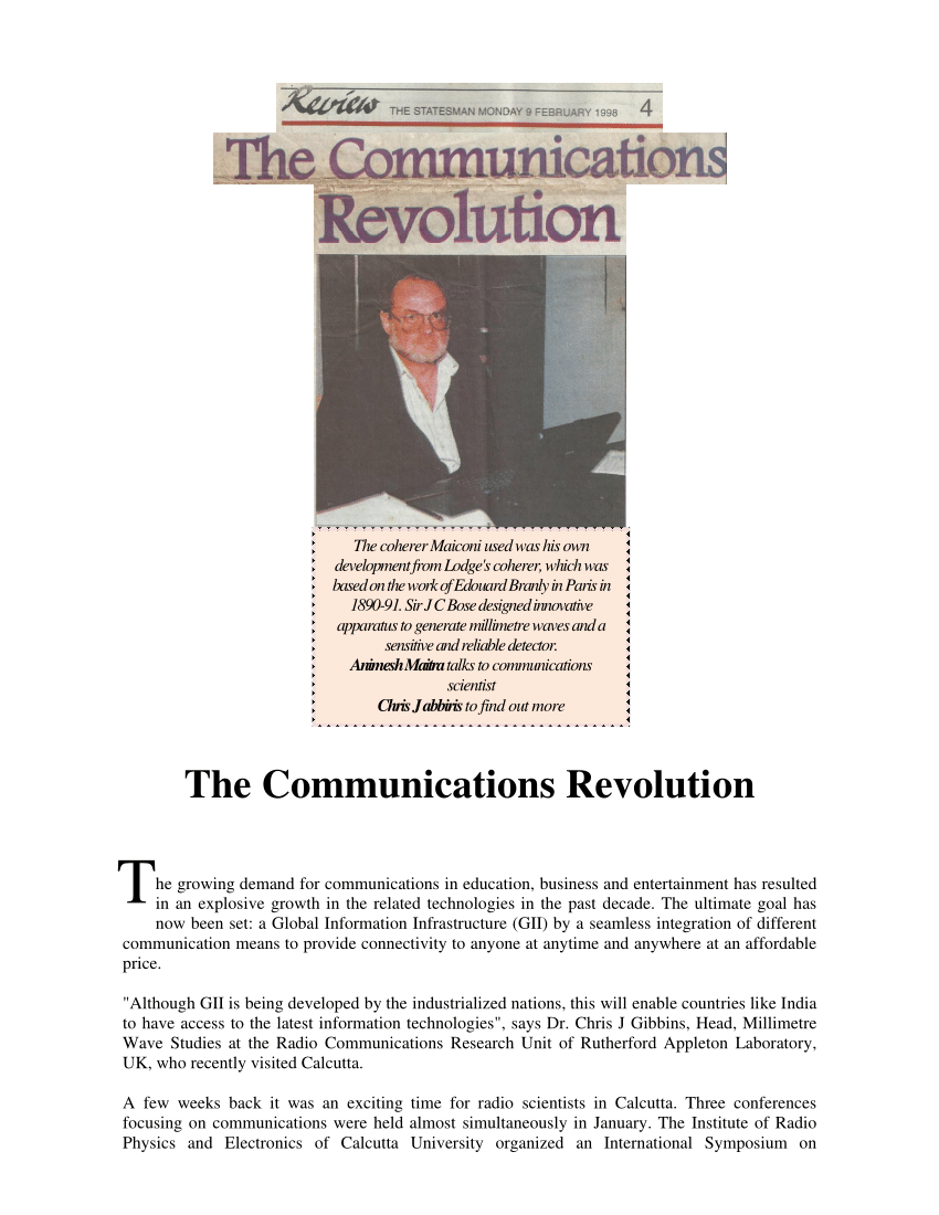 essay on communication revolution