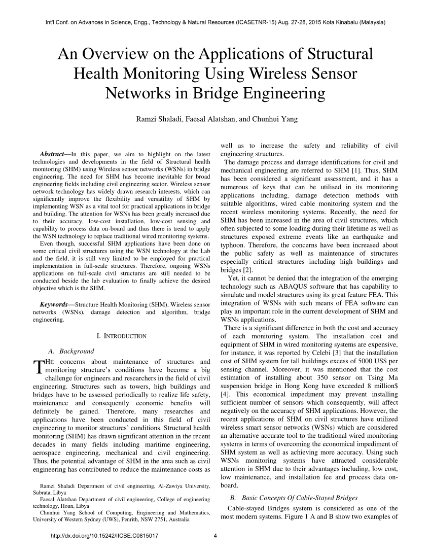 research paper on structural health monitoring