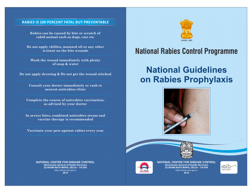 (PDF) National Guidelines on Rabies Prophylaxis