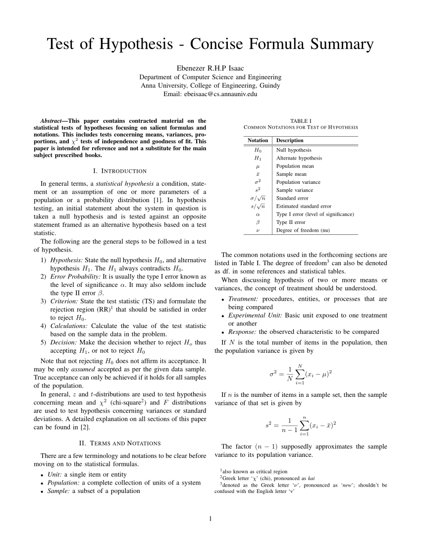 hypothesis testing solved problems pdf