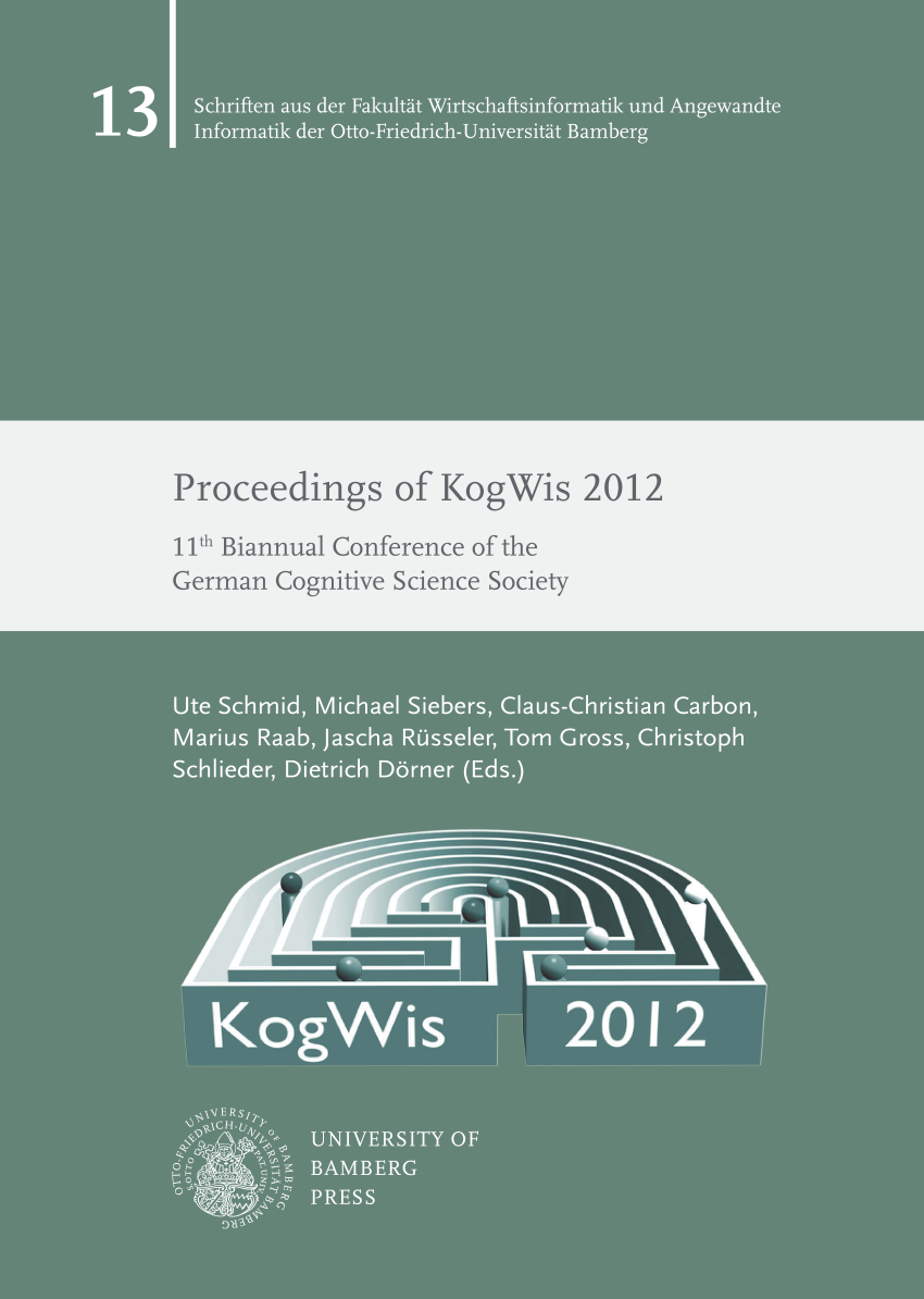 PDF) Proceedings of KogWis 2012. 11th Biannual Conference of the ...