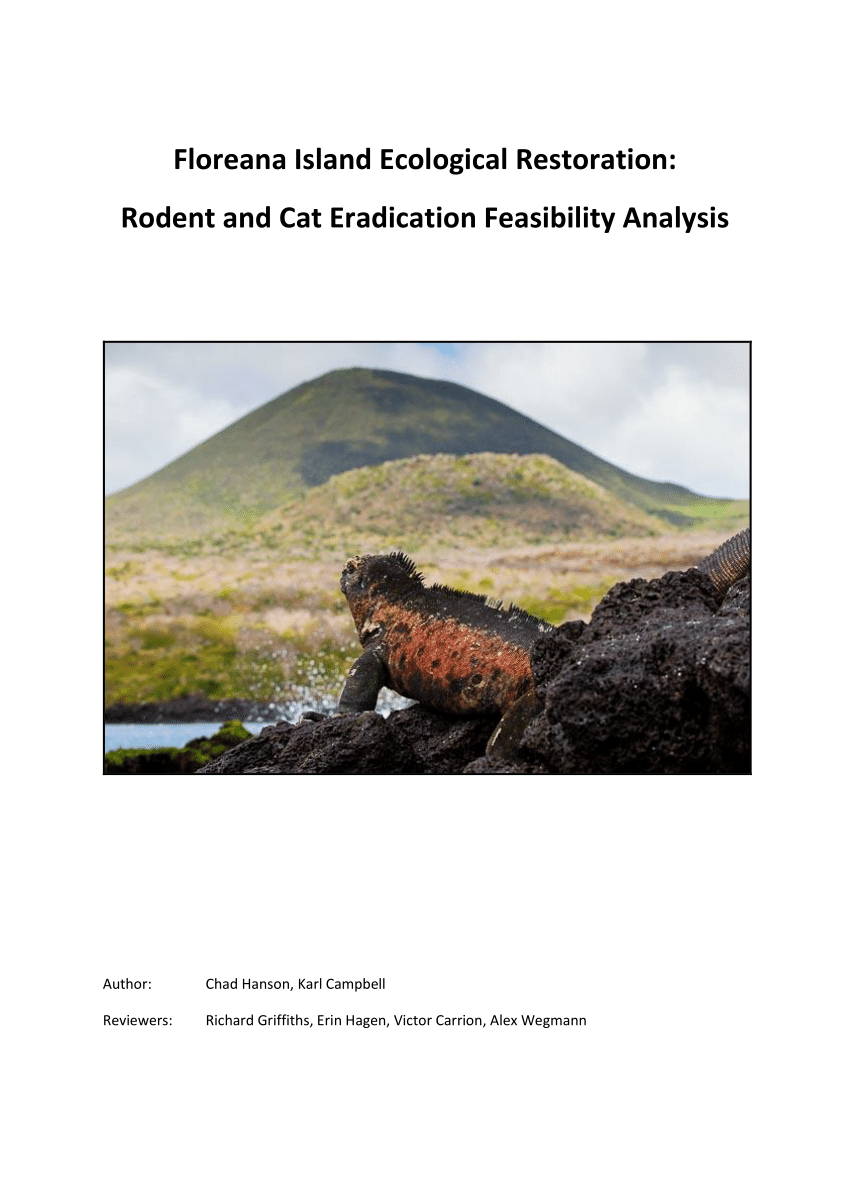 Pdf Floreana Island Ecological Restoration Rodent And Cat Eradication Feasibility Analysis Version 6 1