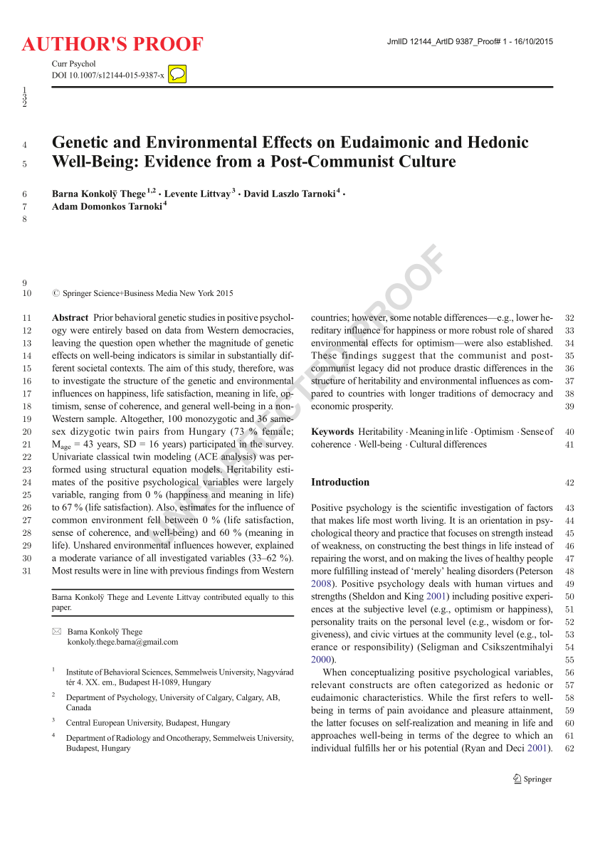 hedonic and eudaimonic