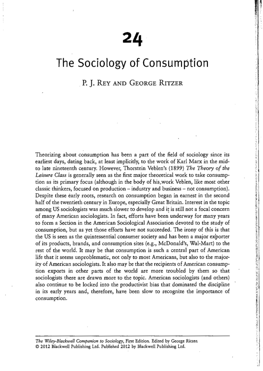 research paper of consumption