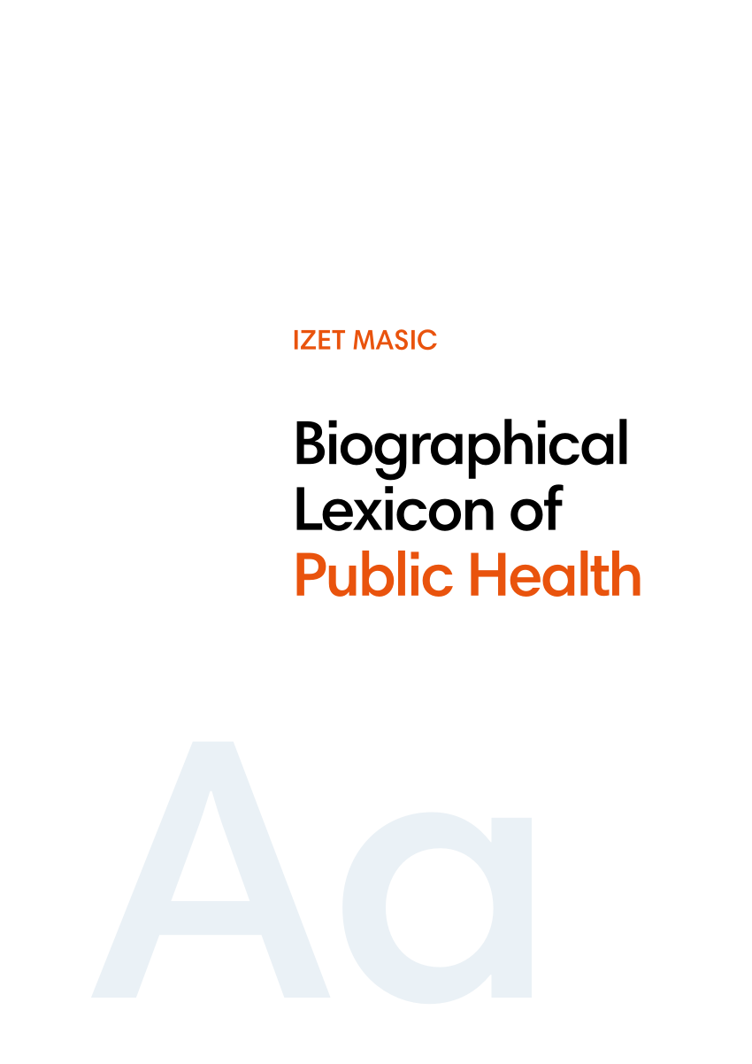 PDF) Biographical Lexicon of Public Health
