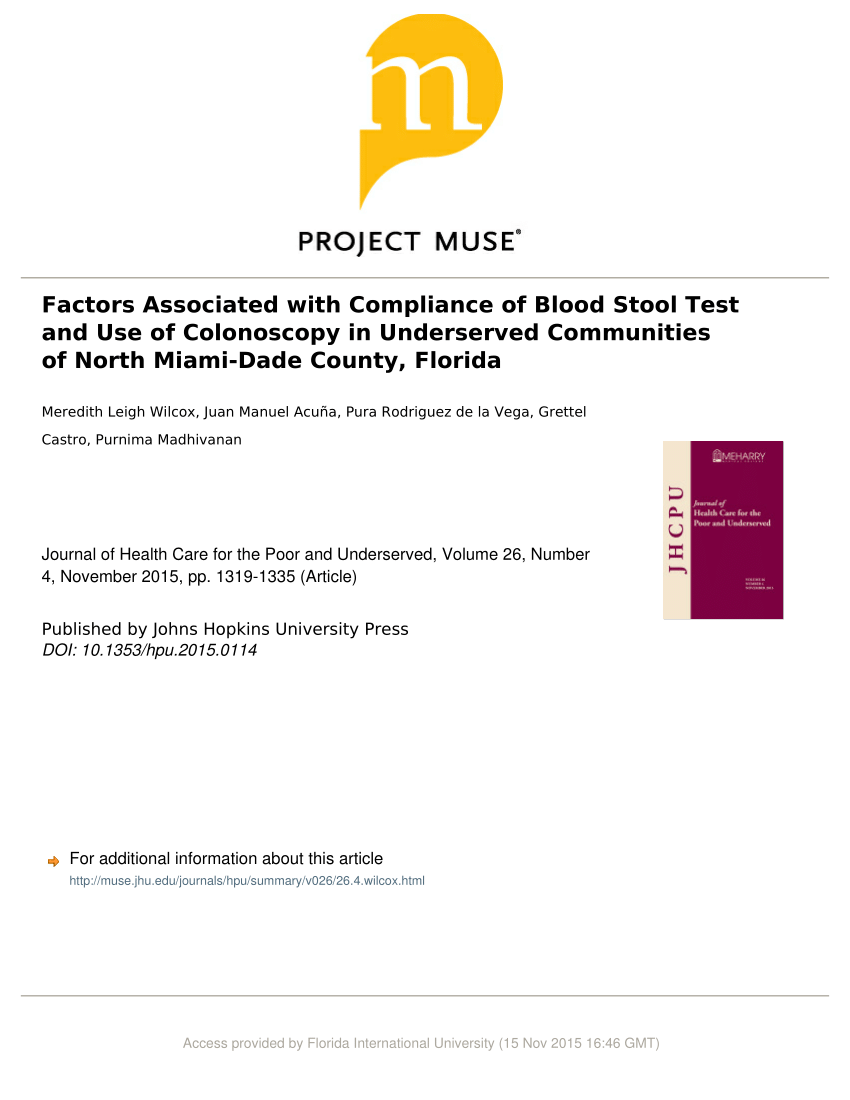 blood stool test at home