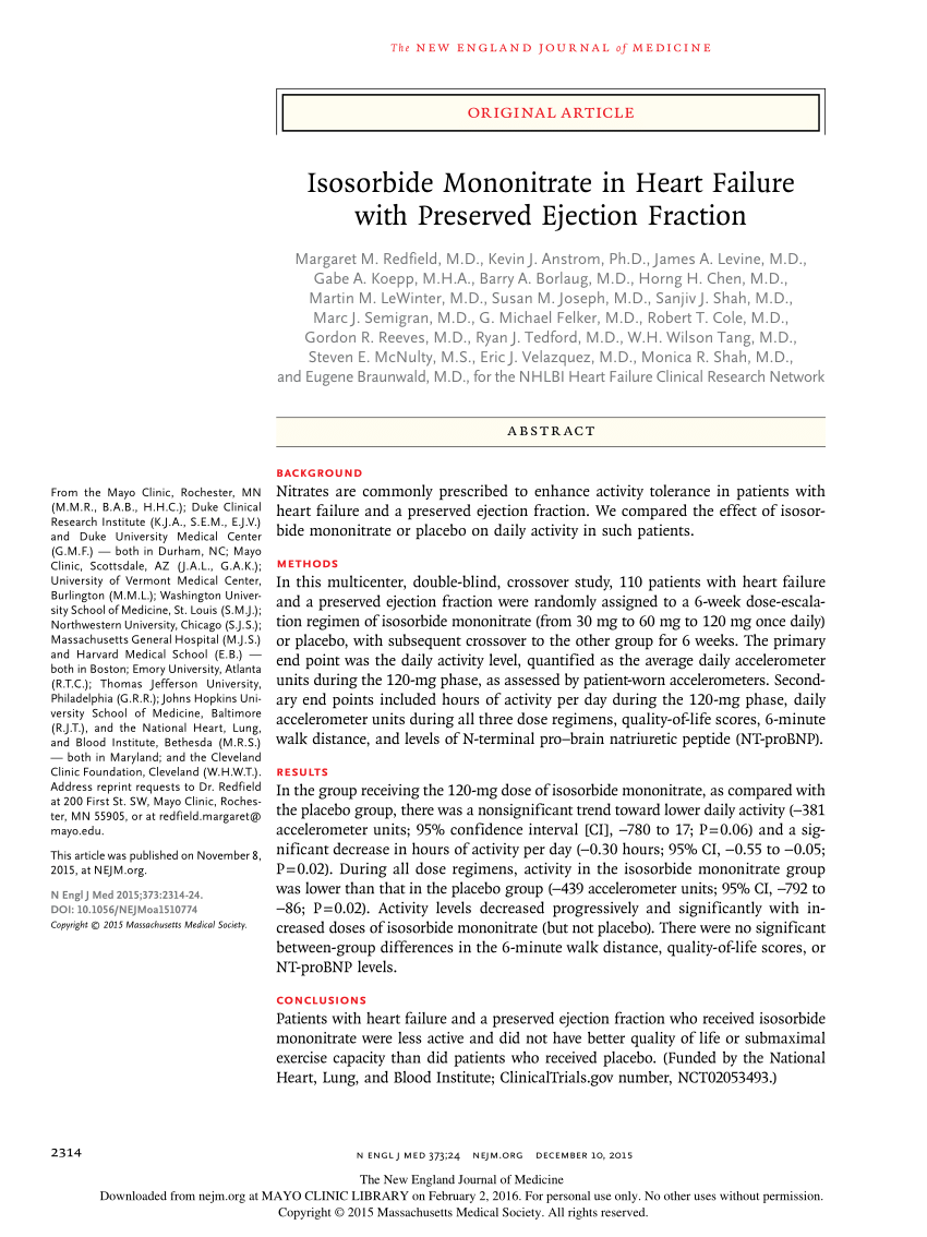 isosorbide mononitrate er