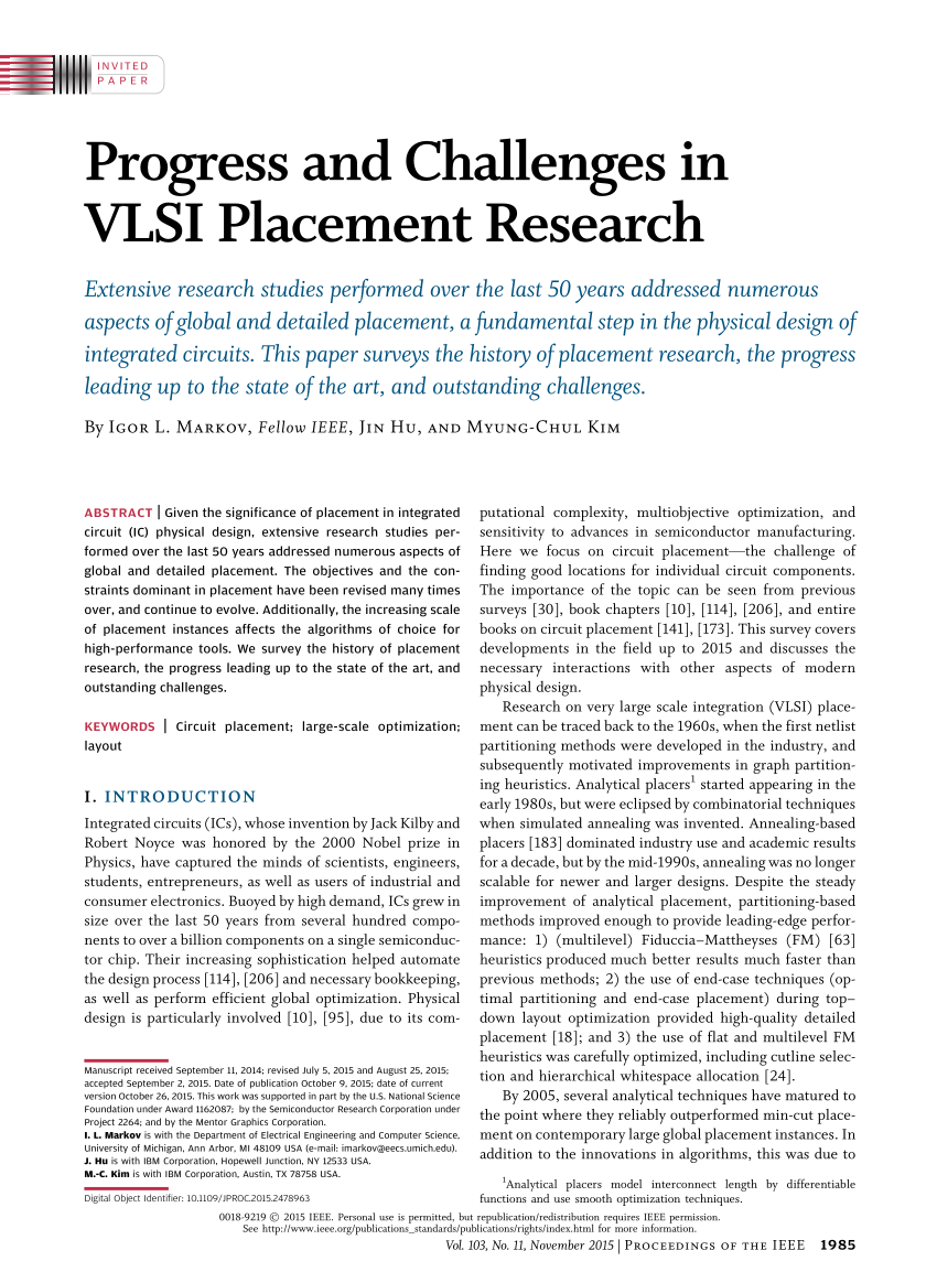 research paper in vlsi