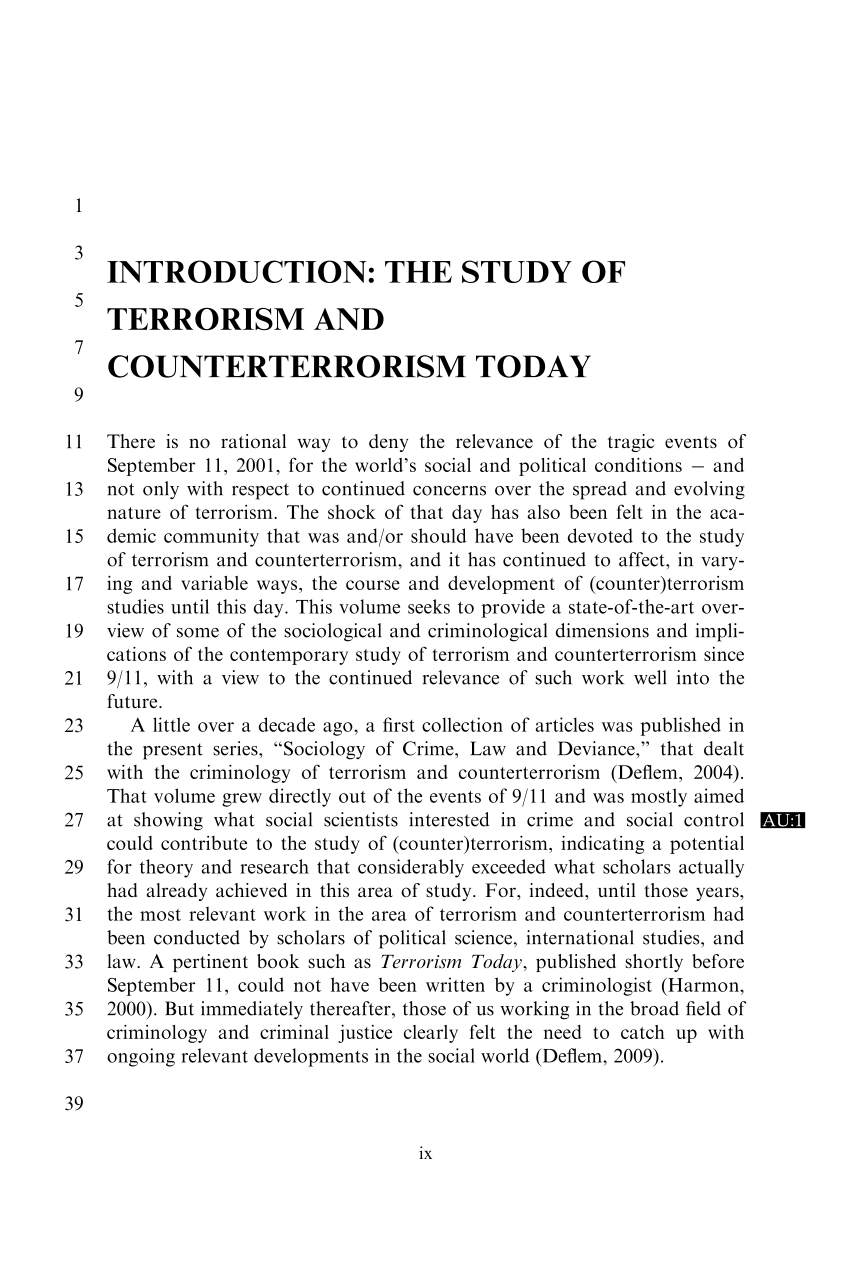 dissertation on terrorism
