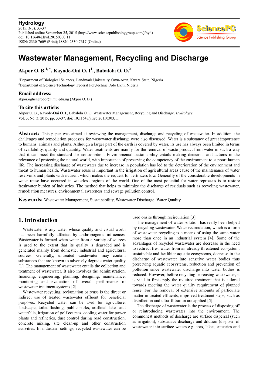 thesis on wastewater pdf