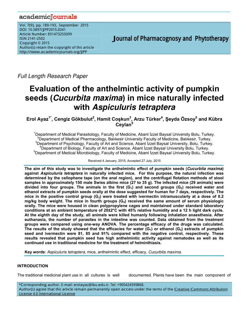 Basal cell papilloma icd 10 - Anthelmintic activity of cucurbita maxima