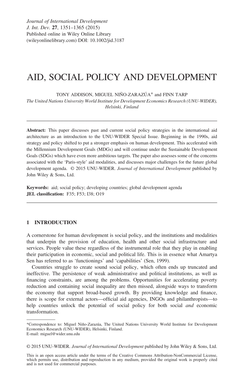 social policy thesis pdf