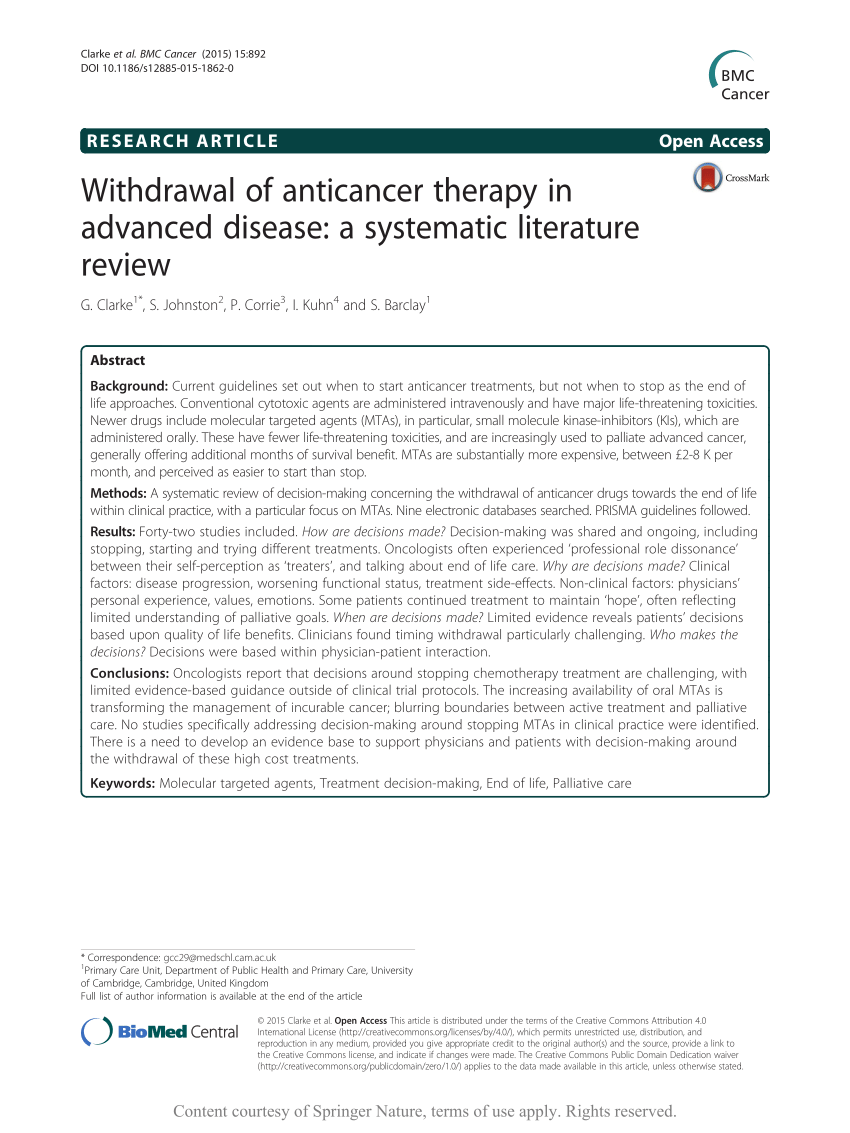 literature review on anticancer activity