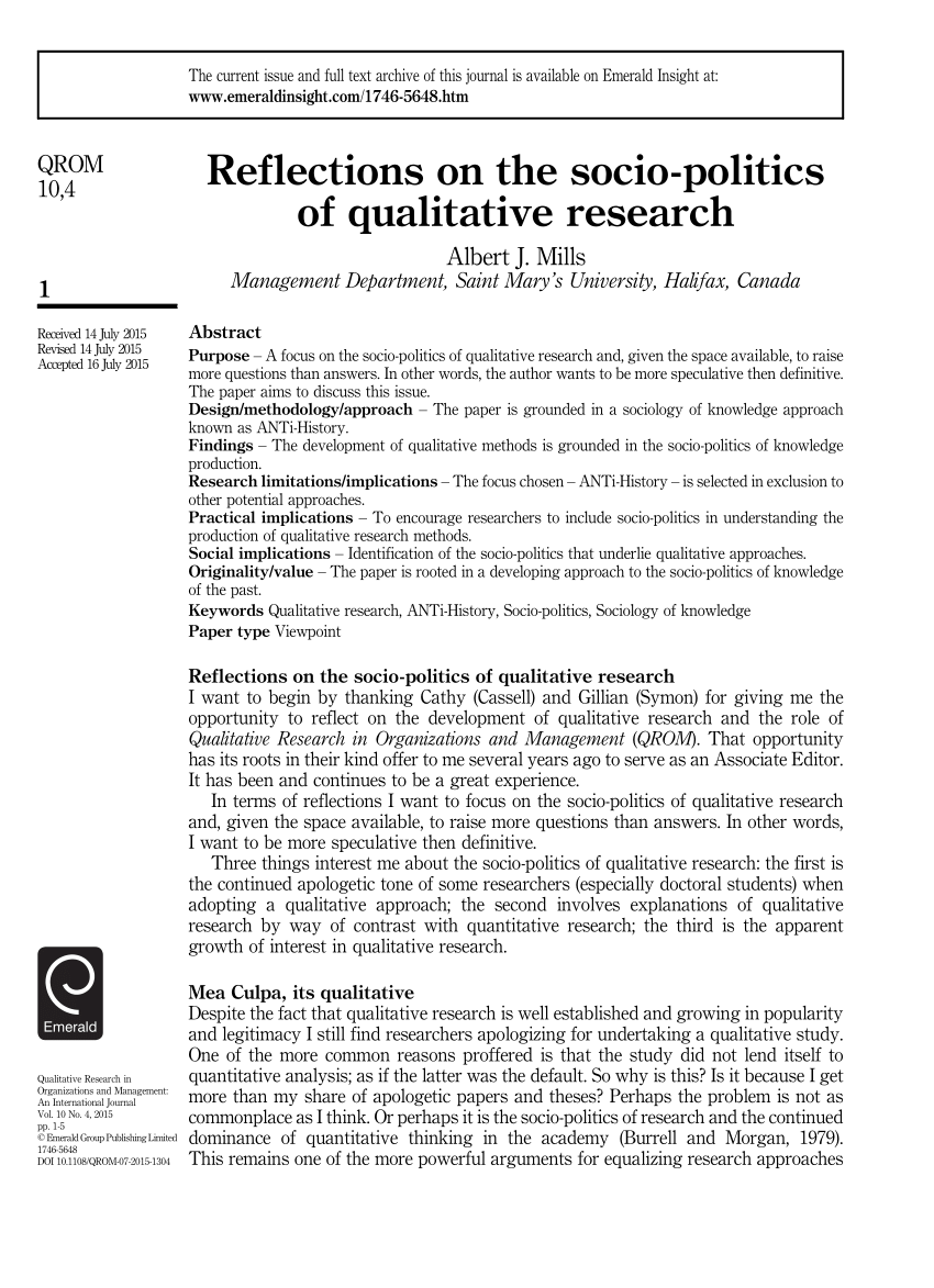 journal of qualitative research in organizations and management