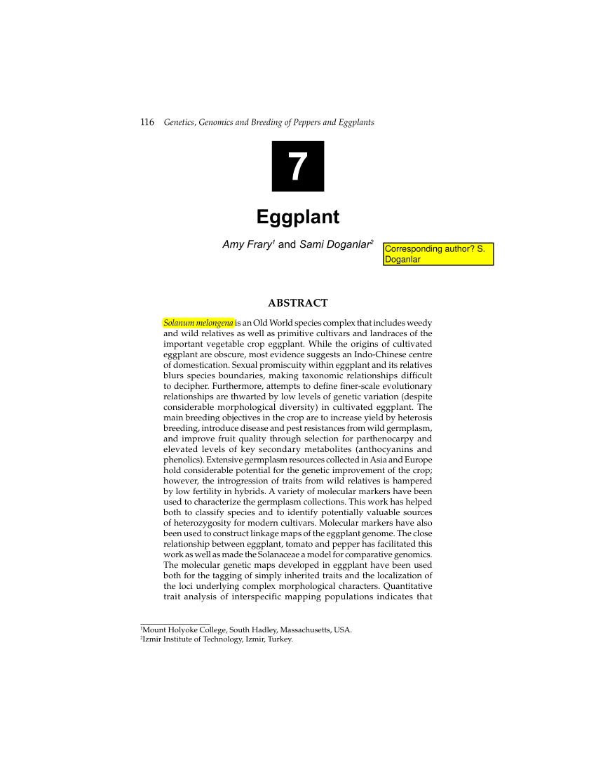 introduction of eggplant thesis