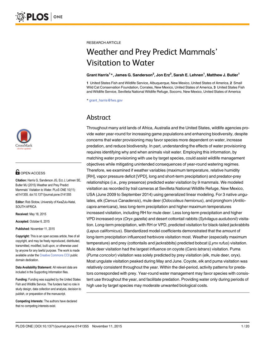 Tule elk selection of surface water and forage is mediated by season and  drought – California Fish and Wildlife Scientific Journal