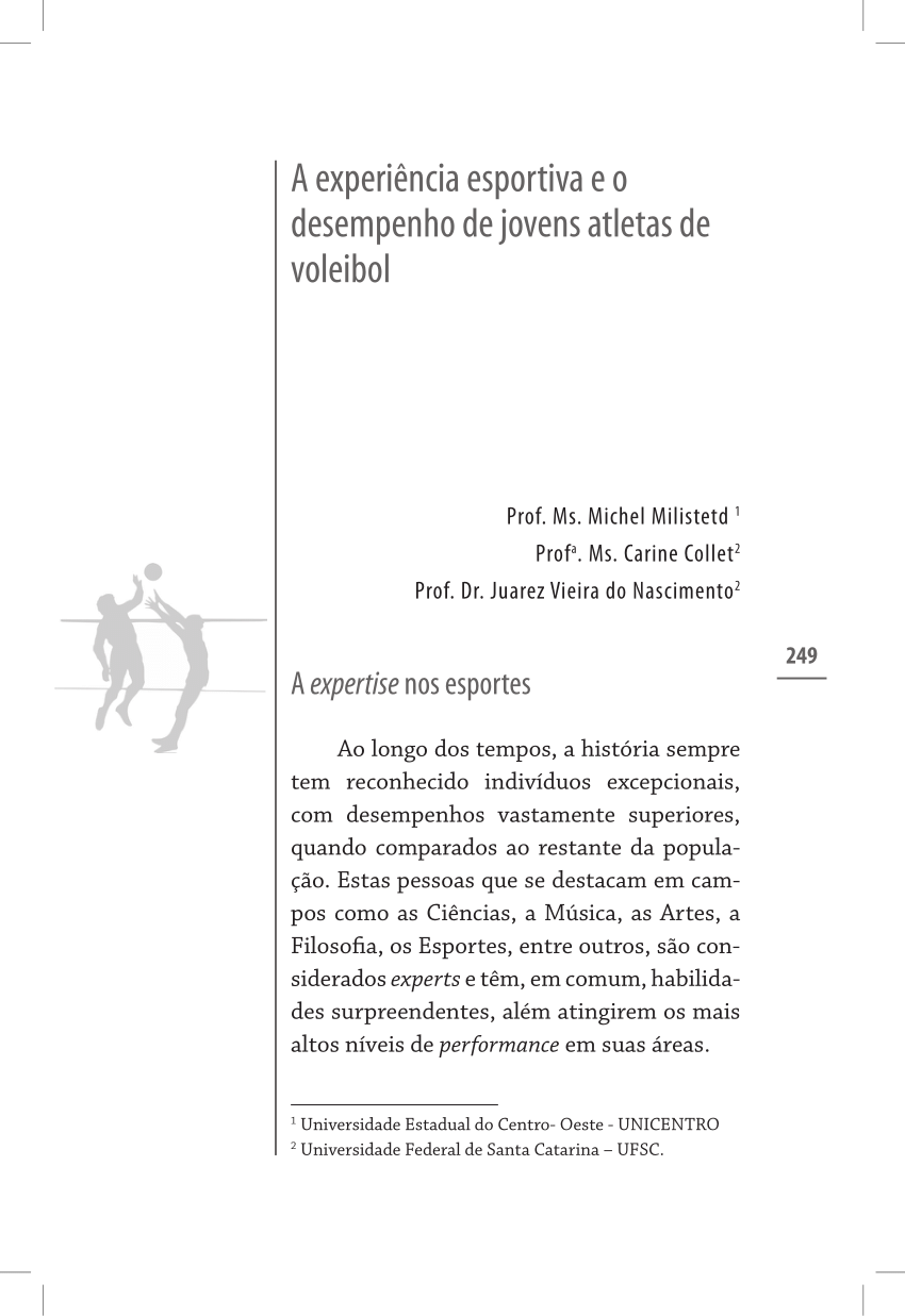 PDF) ANÁLISE DE JOGO NOS JOGOS ESPORTIVOS COLETIVOS: A EXEMPLO DO VOLEIBOL