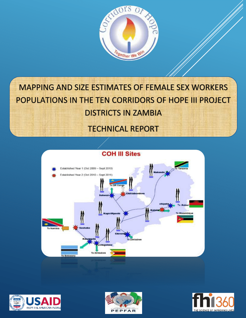 Pdf Mapping And Population Size Estimates Of Female Sex Workers 3934