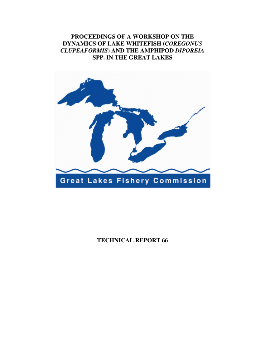 PDF) Status of lake whitefish (Coregonus clupeaformis) in Lake Huron