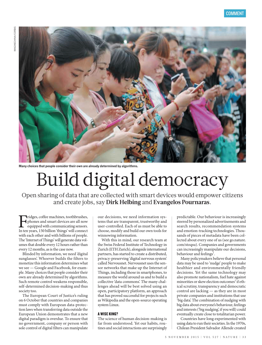 essay on digital democracy