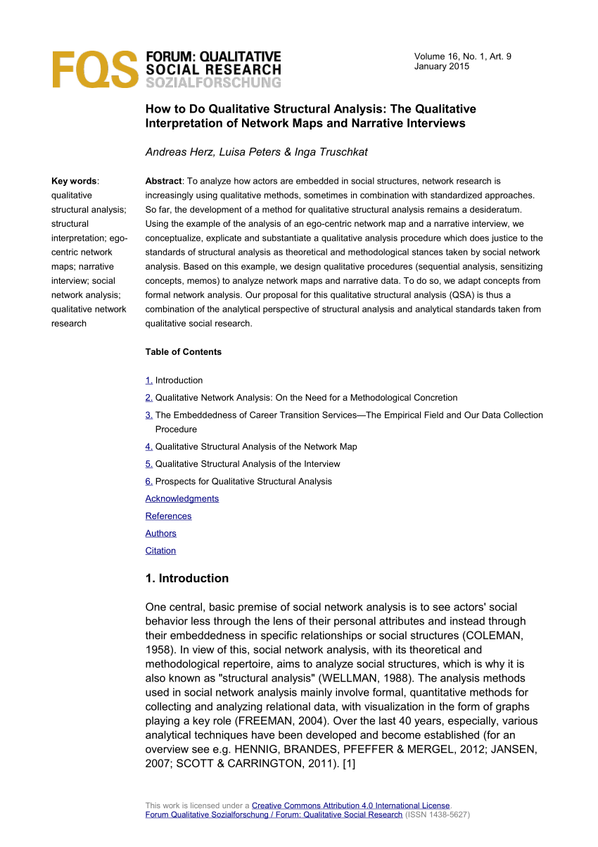 structural analysis qualitative research