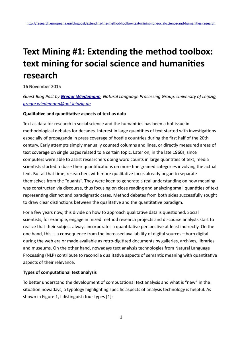 thesis paper on text mining