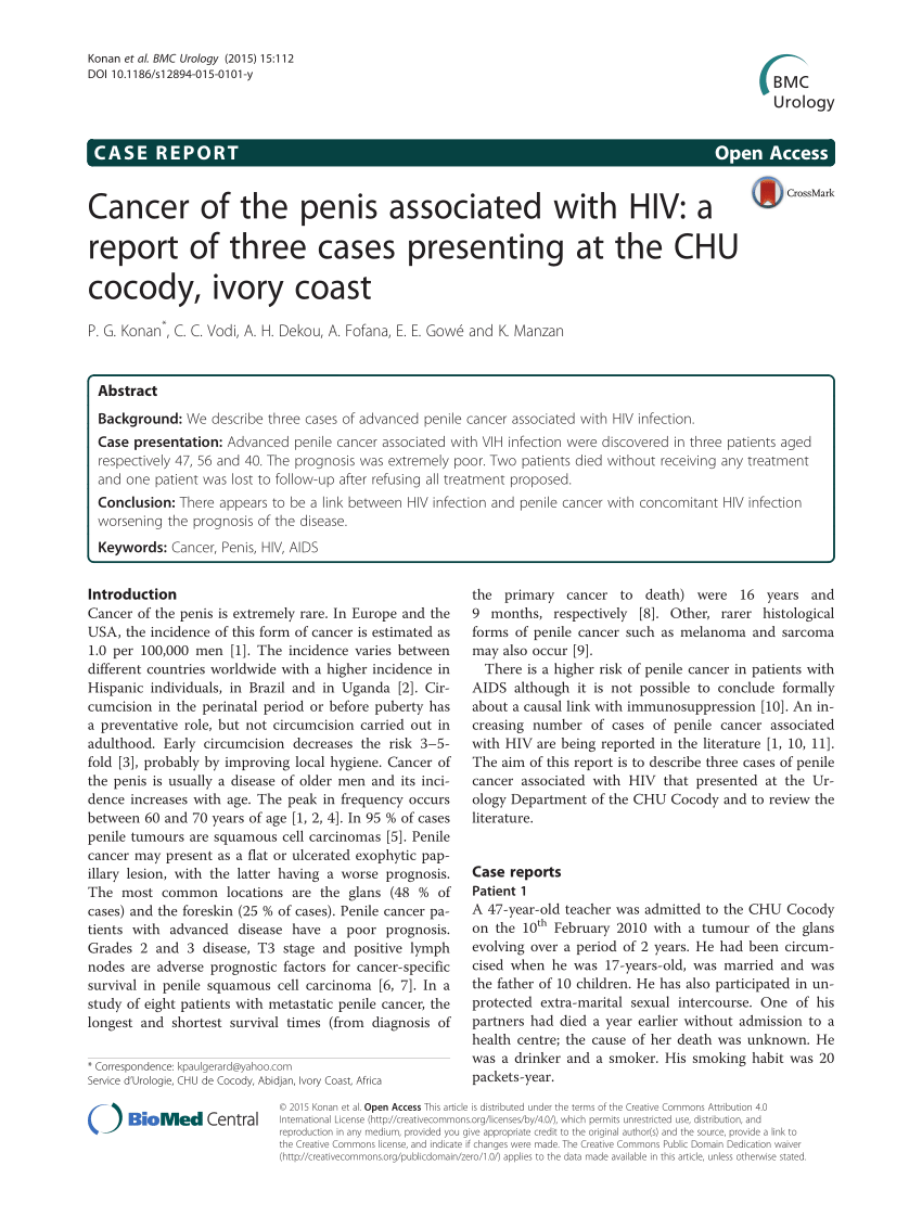 Hpv penile cancer symptoms, Hiv and penile cancer. Înțelesul 