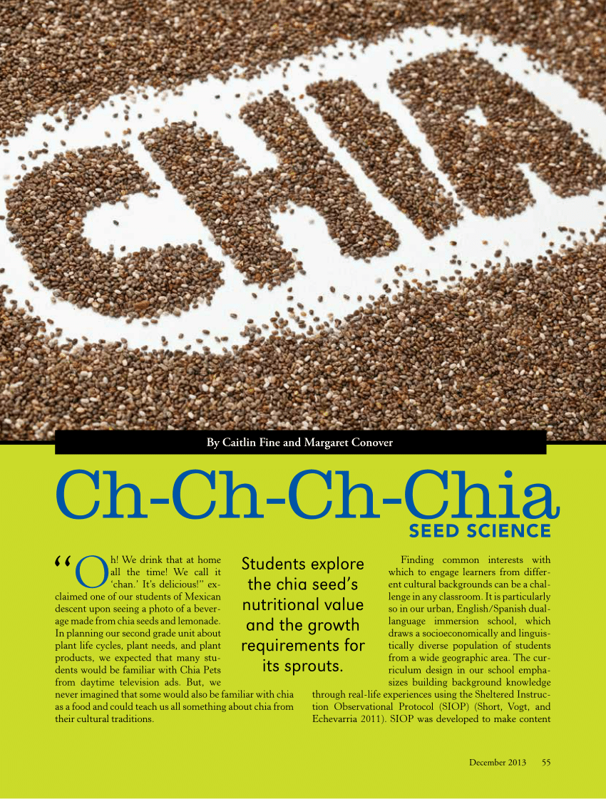 Pdf Ch Ch Ch Chia Seed Science 