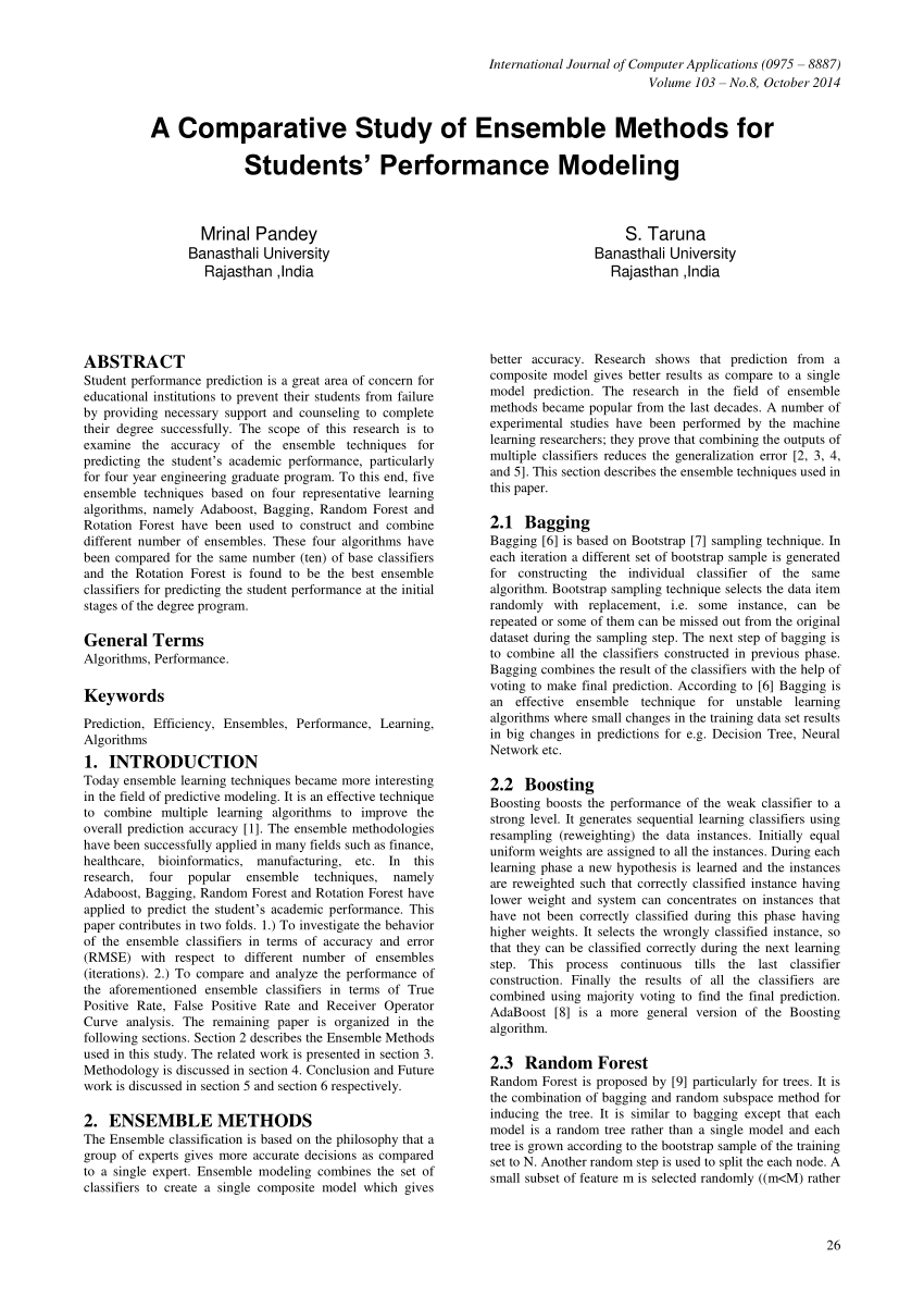 ensemble method research paper