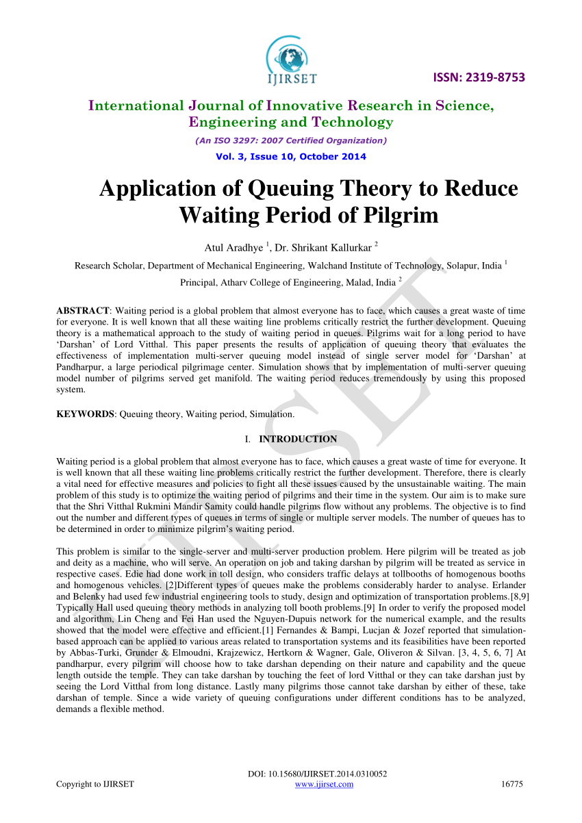 thesis on queuing theory pdf