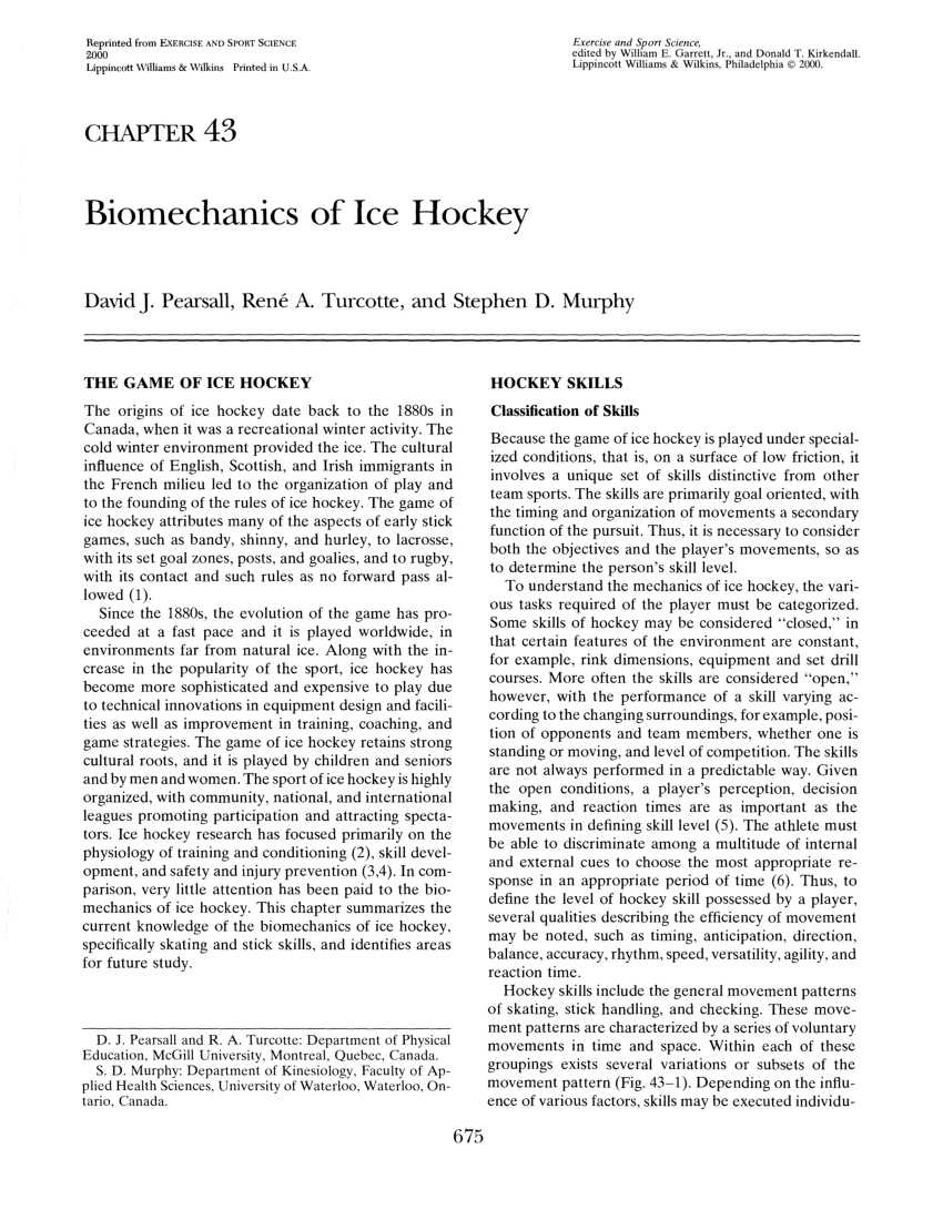 research paper topics hockey