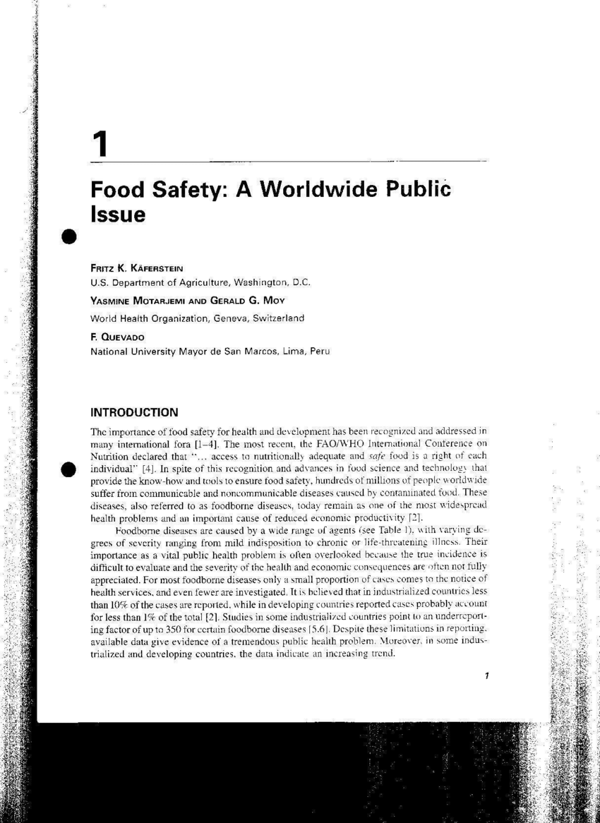 food safety research paper pdf