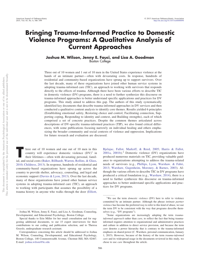 qualitative research methods domestic violence