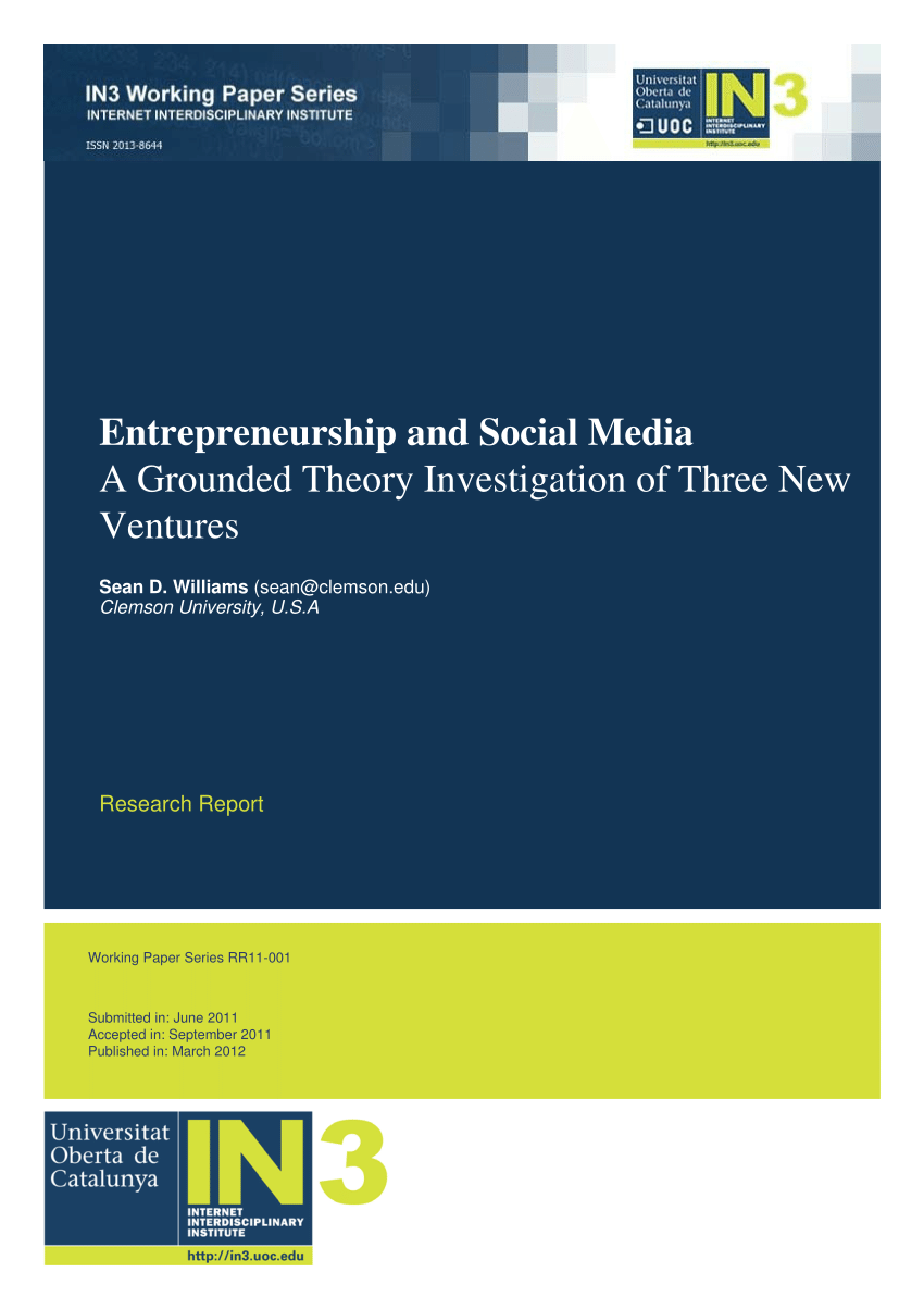PDF) 1. Entrepreneurship and Social Media: A Grounded Theory ...