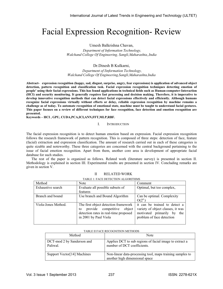 facial expression recognition phd thesis