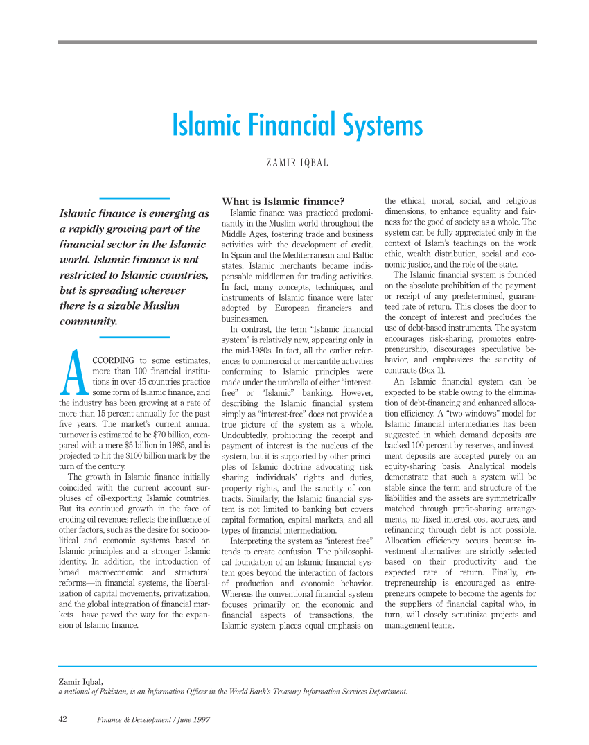islamic finance research papers