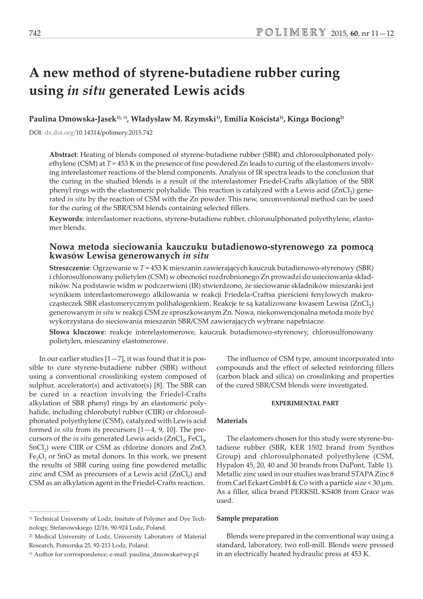 (PDF) A new method of styrene-butadiene rubber curing using in situ Sns-Brigh10