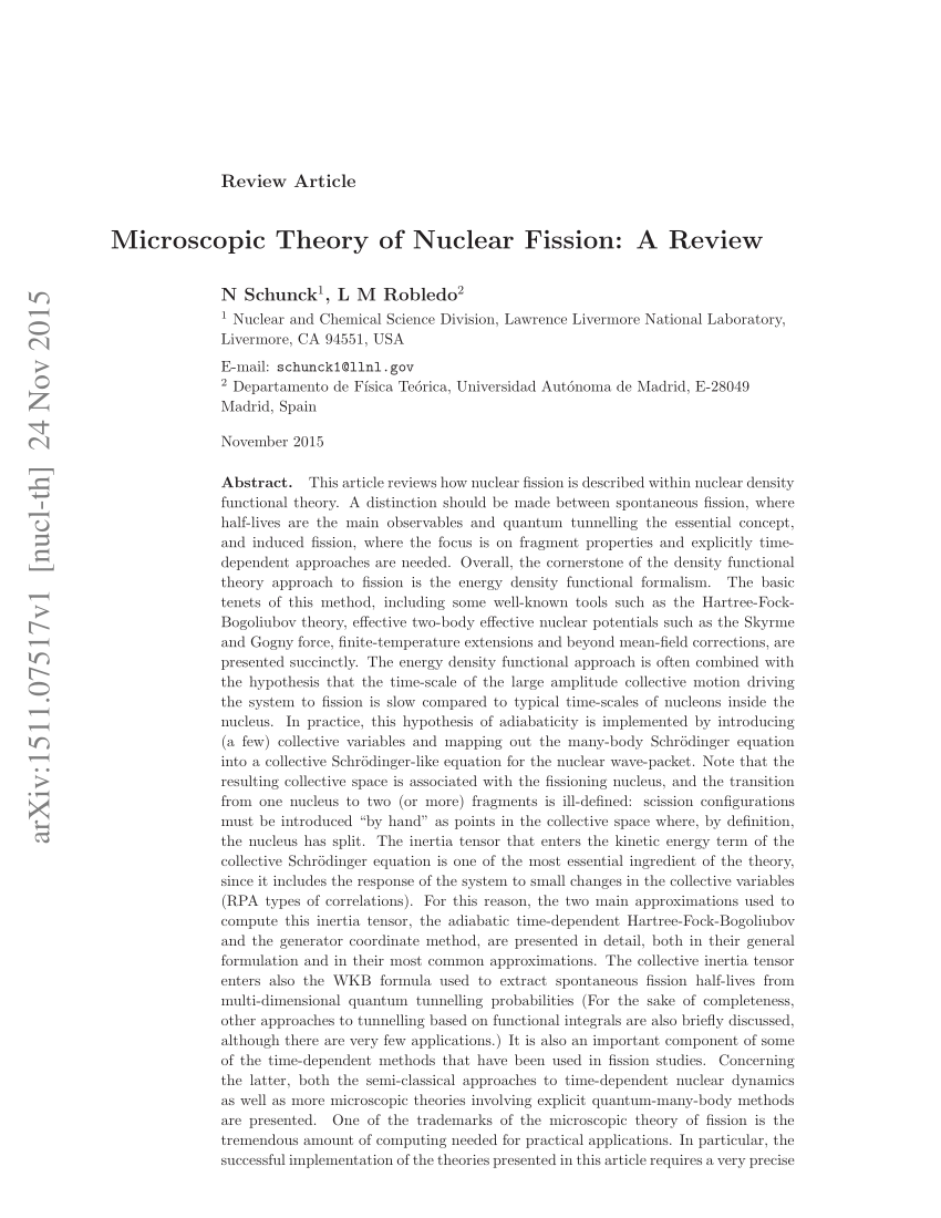 research paper of nuclear fission