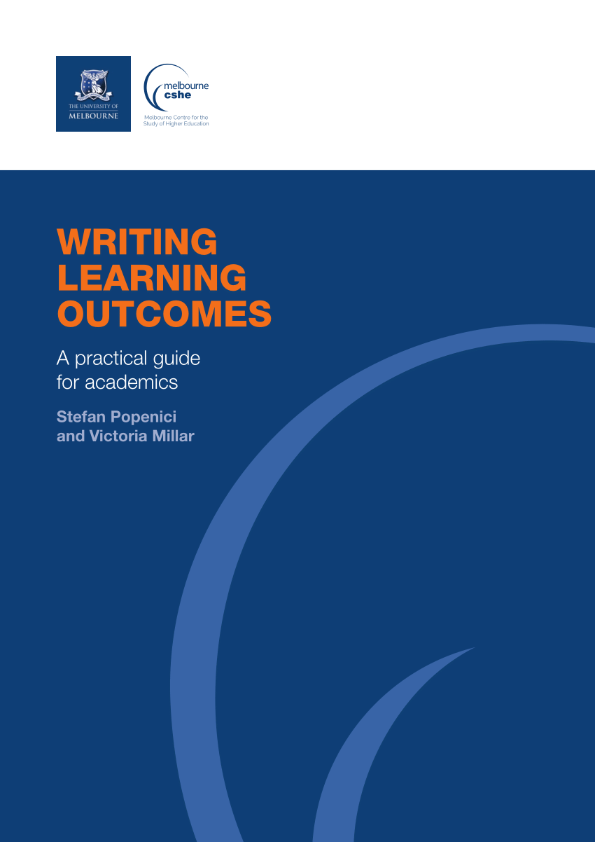 Pdf Writing Learning Outcomes A Practical Guide For Academics