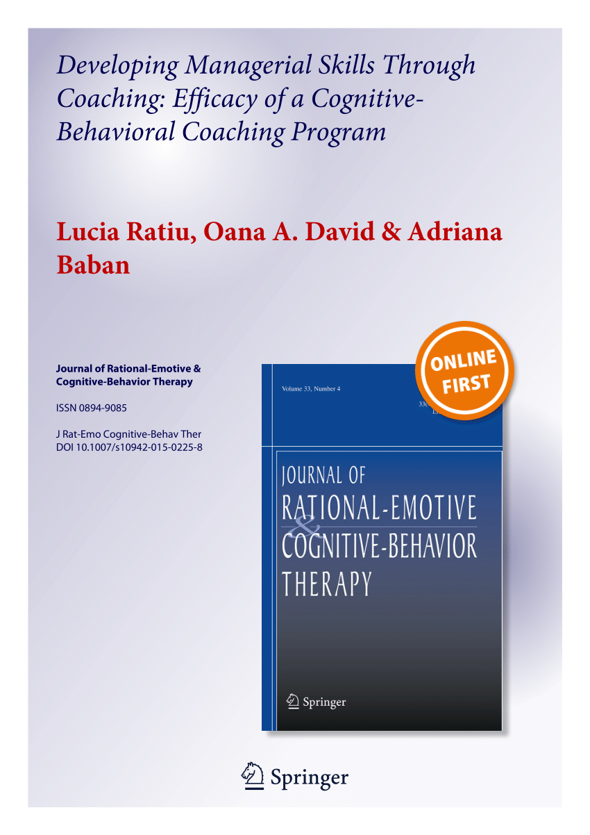 (PDF) Developing Managerial Skills Through Coaching: Efficacy of a